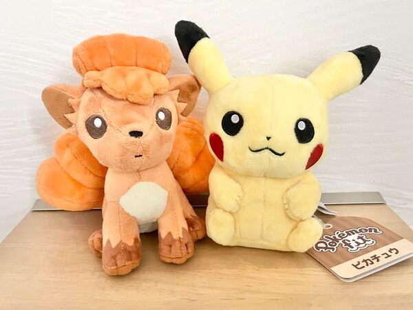 ポケモンセンター限定 ポケモンfit ぬいぐるみ ピカチュウ ロコン Pokemon fit ポケットモンスター