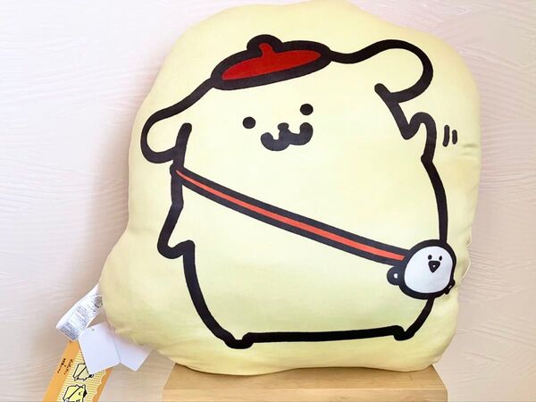 タグ付き未使用 ポムポムプリン お文具といっしょ プリンさん ダイカットクッション ぬいぐるみ Sanrio サンリオ