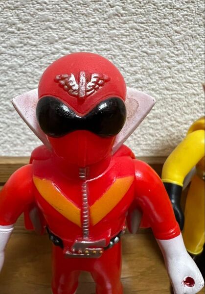 ゴレンジャー アカレンジャー ソフビ ポピー バンダイ ブルマァク マルサン ソフビ ポピー