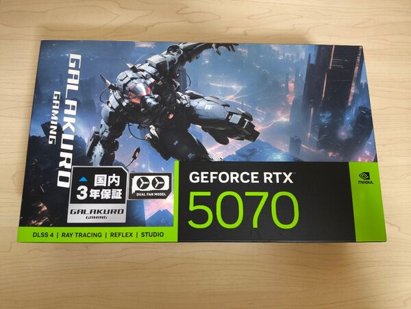 玄人志向 GALAKURO GAMING NVIDIA GeForce RTX 5070 12GB 新品未開封 納品書付