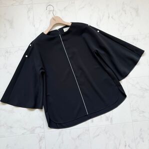 美品 シクラス CYCLAS 3way ブラウス 黒 ポンチョ フォーマル