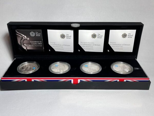 ロンドンオリンピック記念銀貨4枚セット