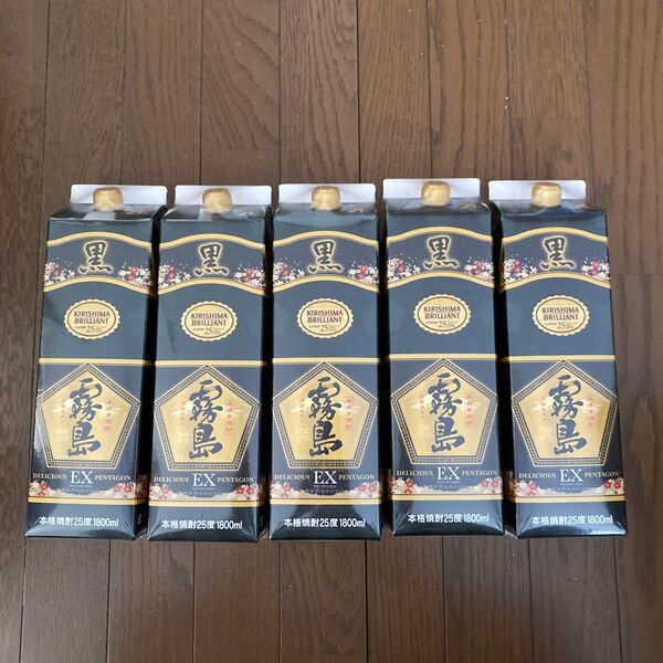 黒霧島EX 1.8L 25度 紙パック5本