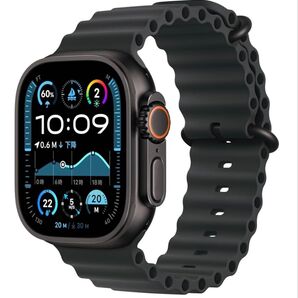 未開封新品 Apple Watch Ultra2 ブラックチタニウムケース ブラックオーシャンバンド 49mm