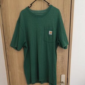 Carhartt ポケットTシャツ ヘザーグリーン