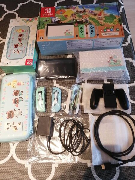 あつまれどうぶつの森デザイン ニンテンドースイッチ本体&ケースセット Switch Nintendo どうぶつの森セット