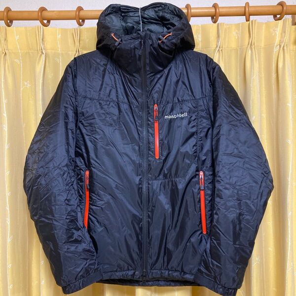 希少カラー 冬季クライミングにおすすめ モンベル フラットアイアンパーカ Men's M ブラック