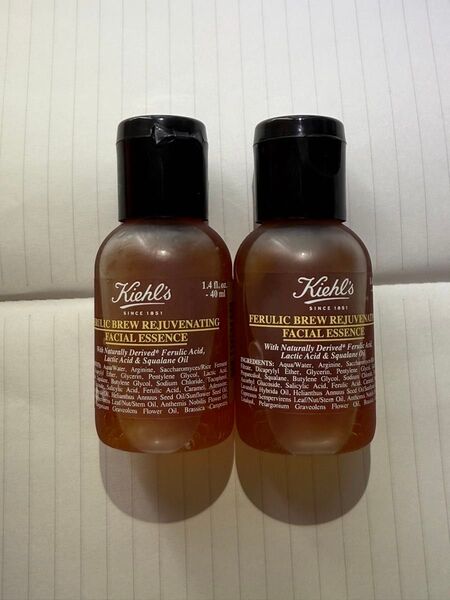 新品未使用 キールズ ブリュー フェイシャル エッセンス FA 試供品 40ml 2本