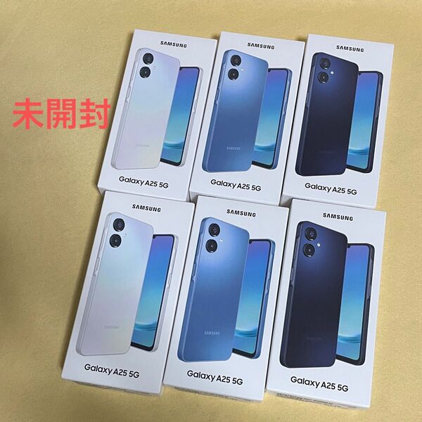 【新品/未開封】Galaxy A25 5G 6台セット★一括購入/SoftBank版SIMフリー★07278