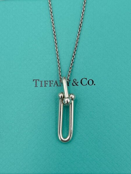 TIFFANY&Co.ティファニーハードウェア細長リンクネックレス