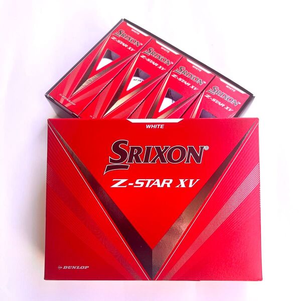 【新品・郵便局発送】スリクソン Z-STAR XV ゼットスター エックスブイ ゴルフボール ホワイト 1ダース 12個 2023