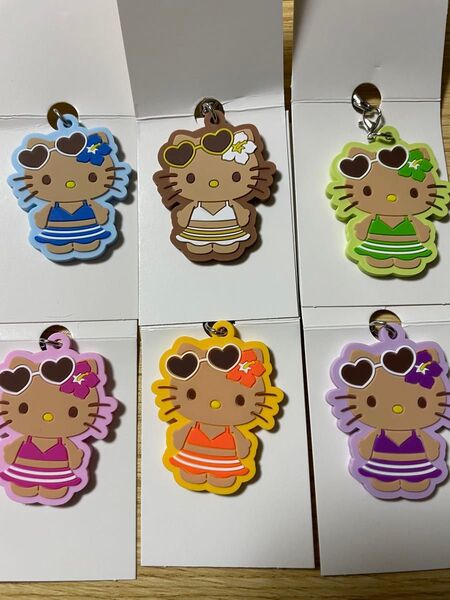 日焼けキティ ラバーストラップ コンプリートセット
