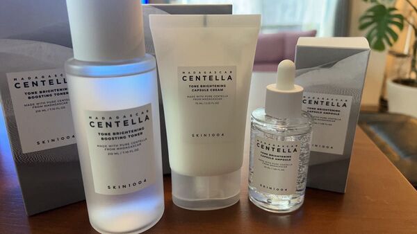 新品未使用 センテラ CENTELLA トーンブライトニング 美白 スキンケア 化粧水 美容液 乳液 トラネキサム酸
