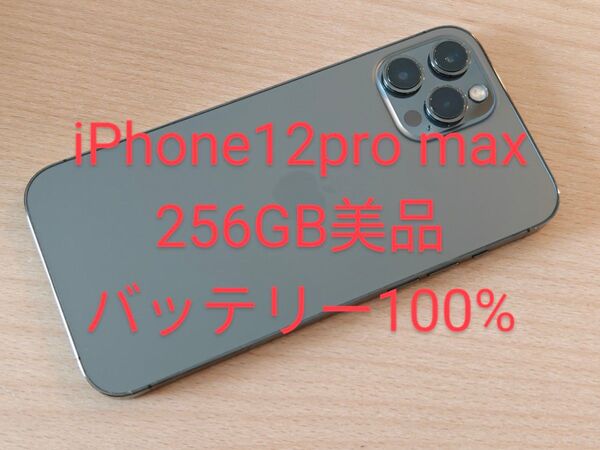 iPhone12pro max 256GB 美品 SIMフリー