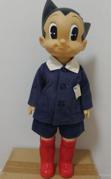 復刻版 鉄腕アトム 学生服 ソフビ ビリケン商会 フィギュア 高さ約44㎝