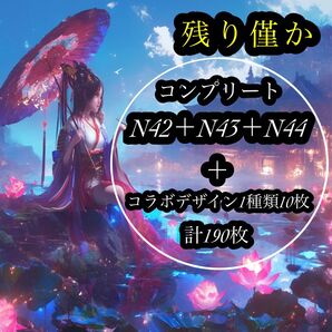 残り僅か最新作コンプセット(N42+N43+N44)+コラボデザイン付き