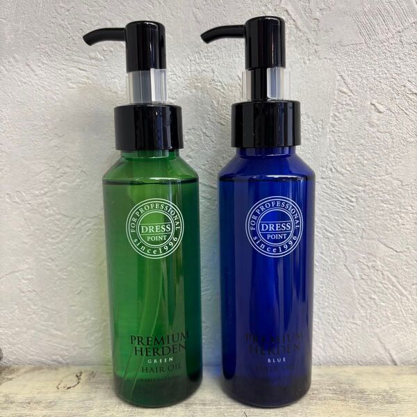 ドレスポイント プレミアムハーデン ヘアオイル 100ml. グリーン&ブルー 2本セット 新品未使用