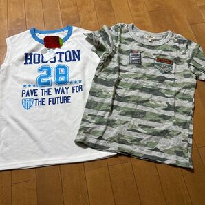 子供服 ノースリーブとTシャツ 2枚セット