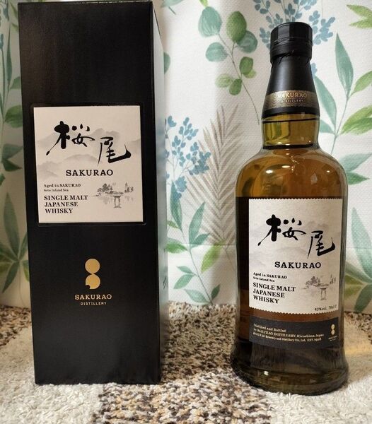 桜尾 シングルモルト/SAKURAO SINGLE MALT WHISKY 700ml 1本 箱付
