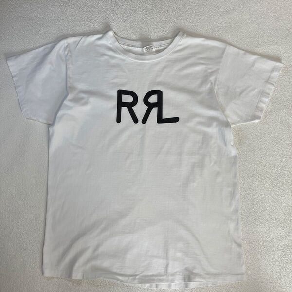 90s-00s RRL Tシャツ ロゴ USA製 白タグ シングルステッチ