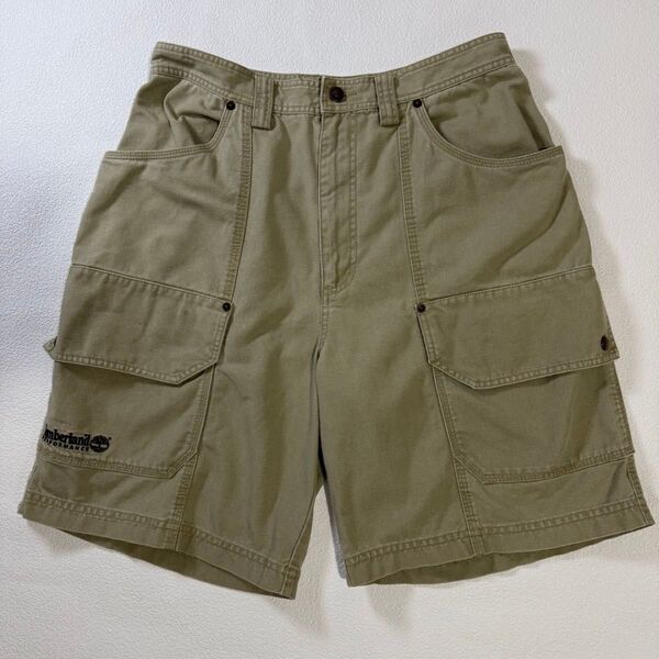 90s Timberland カーゴショーツ cargo shorts 緑タグ