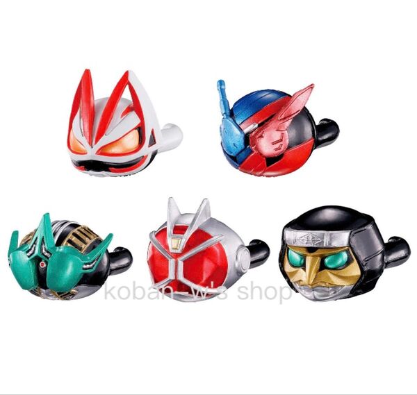 全5種 コンプリート 仮面ライダーシリーズ コロンとリング 2 ガチャ 指輪 フィギュア 仮面ライダー ウィザード
