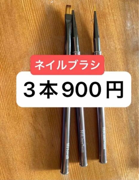【訳アリ印字間違い】格安ネイルブラシ 3本セット ネイルブラシ ドットペン ジェルネイル カラージェル ジェルネイル 筆 ブラシ