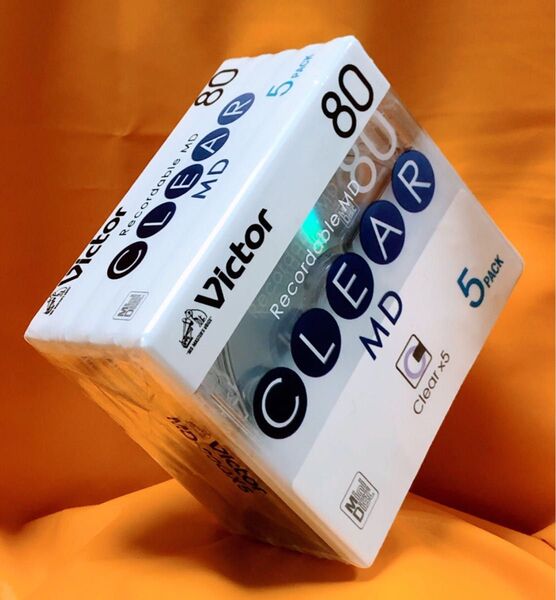 【新品未開封品】Victor☆MDクリアミニディスク80分MD-80QX 5枚入