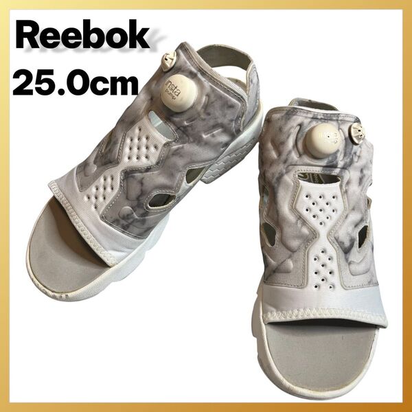 Reebok リーボック インスタ ポンプフューリー サンダル スポーツサンダル 25.0 白 グレー