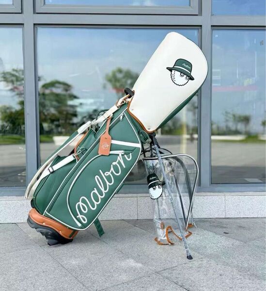 malbon golf マルボンゴルフ キャディバッグ カバン グリーン