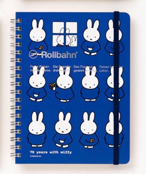 ミッフィー展限定 ロルバーン ポケット付メモ L リングノート Rollbahn