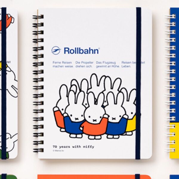 ミッフィー展限定 ロルバーン ポケット付メモ L リングノート Rollbahn