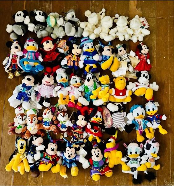 ディズニーランド・ディズニーシー ミッキー・ミニー・プルート他 ぬいば 47体