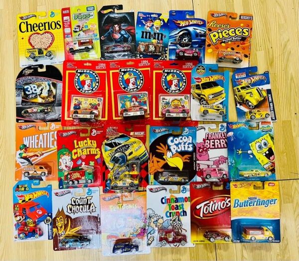 ホットウィール アメリカキャラクター・マクドナル ド・他お菓子メーカー 59台