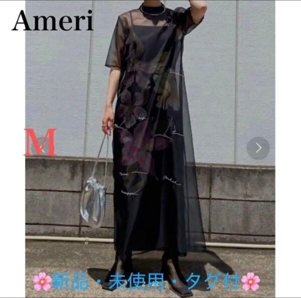 Ameri KEITAMARUYAMA×AMERI SHEER LAYERED DRESS