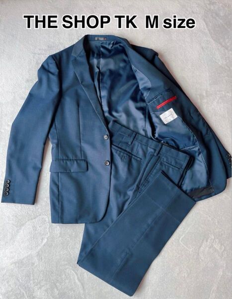 【美品】TAKEO KIKUCHI THE SHOP TKセットアップメンズスーツ ネイビーM size