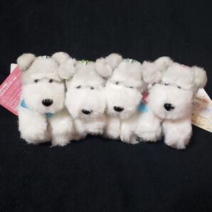 GiGO限定 交換ウソ日記 くったりシュナウザー 犬 ぬいぐるみ ピンク 水色 黄緑リボン まとめ売り