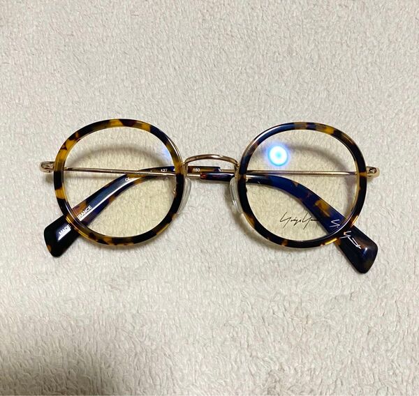 新品Yohji Yamamoto ヨウジ ヤマモト 眼鏡 べっ甲 YY1025 127 サングラス メガネフレーム 豹柄 丸型