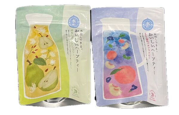 水出しできる。おいしいハーブティー 洋なしとリンデンフラワー ティーバッグ (ティーバッグ20個入) 2袋セット