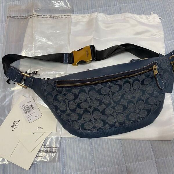 コーチ COACH デニム 994 シグネチャーデニム シグネチャー ワンショルダー ボディーバッグ 斜めがけバッグ 中古 美品