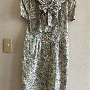 VIVID BOUTIQUE レトロ ワンピース 花柄 リボン VINTAGE 80s ハナエモリ