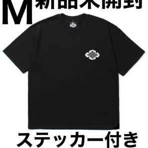 GAKKIN × 舐達麻 花罰家紋 CLASSIC LOGO S/S TEE 黒M ガッキン【廃番品】 バダサイ着用 ステッカー付