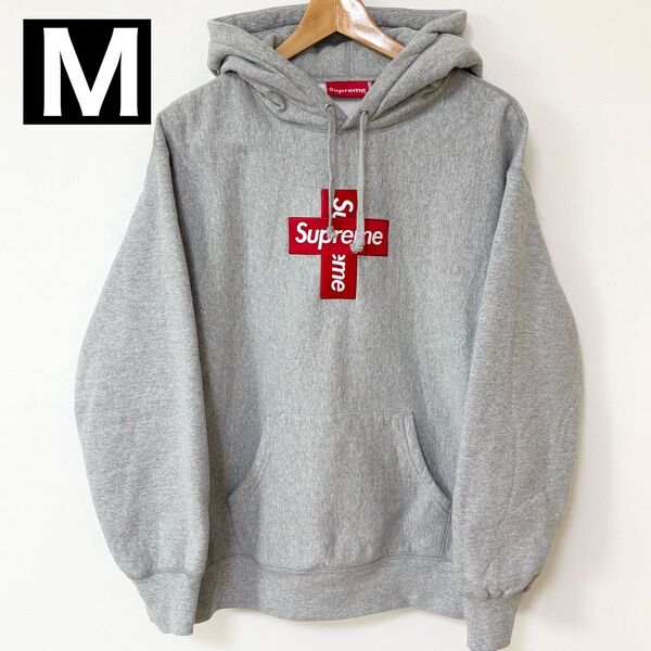 【希少】Supreme Cross Box logo Hooded Sweatshirt シュプリーム クロスボックスロゴ
