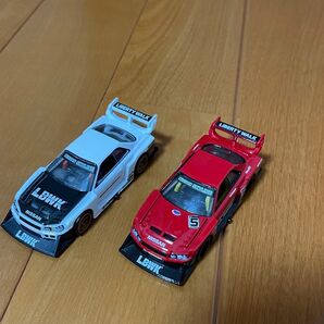 ホットウィール リバティウォークスーパーシルエット ニッサンスカイライン 2台セット