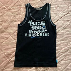 BLUE CROSS タンクトップ 黒 ブラック 女性にもお勧め