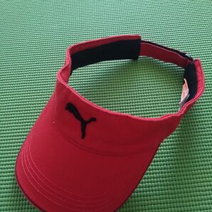 【PUMA プーマ】 バイザー、レディース、赤
