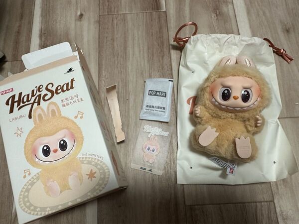 POPMART ザ モンスターズ (ラブブ) ハブアシート ぬいぐるみ シリーズ ダダ
