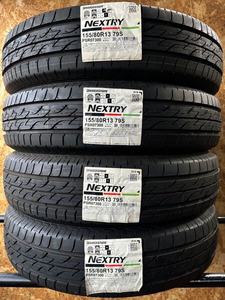 T-576【新品・未使用品】ブリヂストン NEXTRY!155/80R13 79S!程度良好!室内保管品!