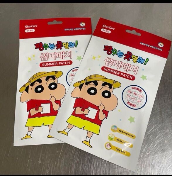 韓国限定版 虫パッチ 48シール☆クレヨンしんちゃん