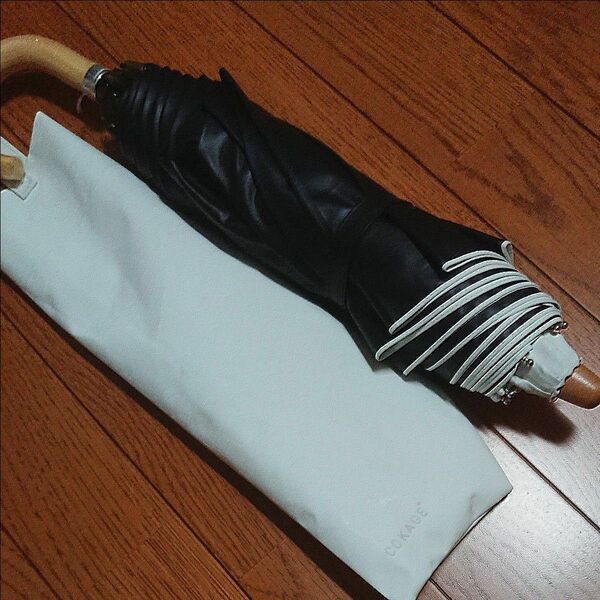 【中古】2段折りたたみ傘 COKAGE+木手元55cm 2Way